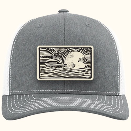 Fifth Moon Hat Grey/White